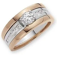 Firetti Ring-Set Multipack Schmuck Geschenk Silber 925 Fingerringe (Set, 3-tlg), mit Zirkonia (synth)