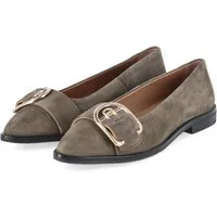 Copenhagen Studios Copenhagen Shoes CS8921-099 Army Damen Rauleder green Ballerina