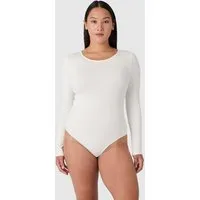 Les Lunes Langarmbody ALENA Body Bambusviskose, klassischer Schnitt, 3/4 Ärmel, Tanga Passform