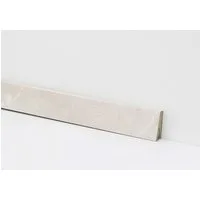 JANGAL Sockelleiste Glanz -Equipped –passend zu Jangal- Laminat, Vinyl & anderen Boden, 1 Stück – 2400 x 58 x 18 mm, Clip- oder Klebemontage