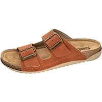 Fischer-Markenschuh Sarah Pantolette aus Nappalino, mit Fleecefutter und gepolstertem Lederfußbett
