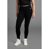KangaROOS Leggings mit seitlichen Streifen im Leo-Print, große Größen