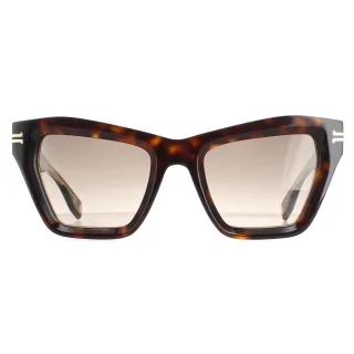 Marc Jacobs Cat Eye Damen Havanna Kristall Braun Gradient MJ 1001/S Sonnenbrille