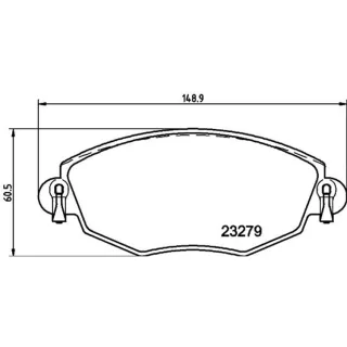 Hella Bremsbel?ge vorne Ford Mondeo Jaguar X-Type