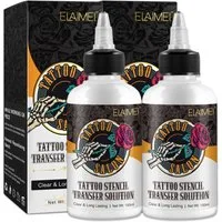 P-Beauty Cosmetic Accessories Hautpflegegel Tattoo Schablonen Stencil Solution Transfer Gel Creme P-Beauty, 2-tlg.