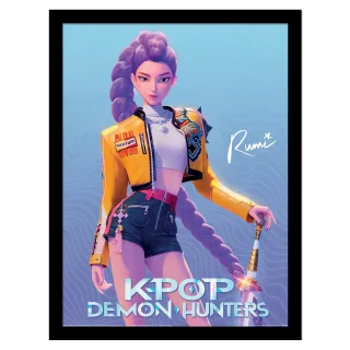 K-Pop Demon Hunters - Gerahmtes Poster, Rumi (Bunt)