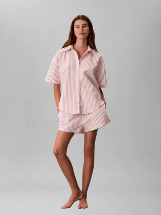 COVERED WB POPLIN SHORT AURORA STRIPE PEACH BLISS - Gr. - XS