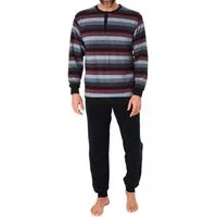 Normann Pyjama Herren Schlafanzug Pyjama lang in Frottee Qualität– auch in Übergröße