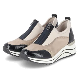 Remonte Low Sneaker - Gr. 41 - Beige - Textil & Synthetik