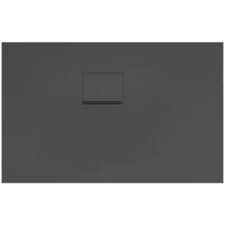 Villeroy & Boch Squaro Infinity Duschwanne UDQ1170SQI2LV1S, 110 x 70 x 4 cm, anthrazit