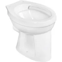 CORNAT Flachspül-WC, bodenstehend, Abgang waagerecht, spülrandlos