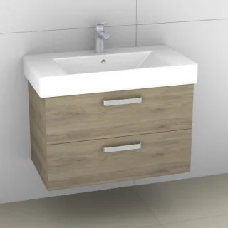 Artiqua 412 Waschtischunterschrank für Strada K0788 Sanremo Eiche quer NB, 412-WU2L-I18-7145-428 412-WU2L-I18-7145-428