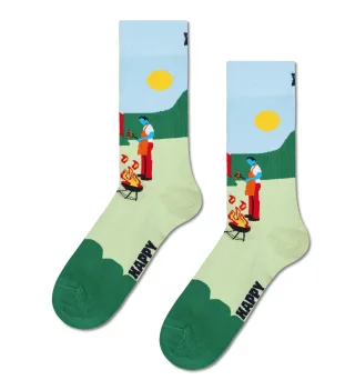 happy socks - BBQ Sock Grün - Gr. - 43.5