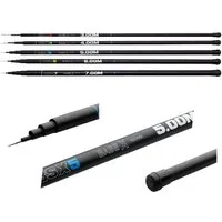 DAM Fishing Stipprute Base-X BSX Tele Pole Stippruten Angelruten Teleskop Stippangel, Schlanke und leichte Glasfaserblanks