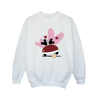 Disney - "Mickey Mouse Car Print" Sweatshirt für Mädchen (Weiß)