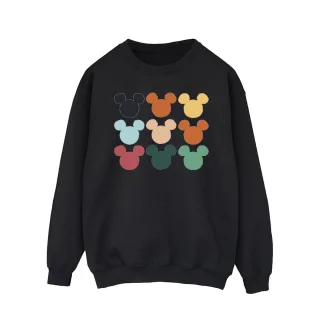 Disney - "Mickey Mouse Heads Square" Sweatshirt für Herren (Schwarz)