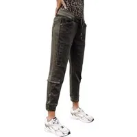 Freeman T. Porter Cargohose Cargo Pant Celine Dobby Rosin Elastikbund mit Tunnelzug