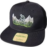 Baddery Snapback Cap Kinder Cap "Mountain Ride" - MTB Mountain-Bike Cap, Stick, One Size Einheitsgröße, Snapback-Verschluss
