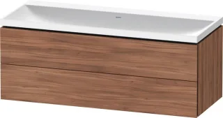 Duravit L-Cube c-shaped Set wandhängend Nussbaum Matt 1200x480x480 mm - LC6953N79790000 LC6953N79790000