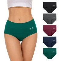 TANSTC Taillenslip Unterhosen Damen Baumwolle Slip (Packung, 5er-Pack) atmungsaktiv, hautfreundlich, elastisch, formbeständig