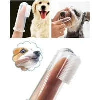 Jungengel Tier-Fingerzahnbürste Finger-Zahnbürste für Haustiere – Silikon-Bürste für Hunde & Katzen, Silikonmaterial, für alle Haustiergrößen geeignet