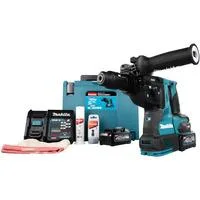 Akku-Kombihammer HR004GM201 XGT, 40Volt, Bohrhammer blau/schwarz, 2x Li-Ionen Akku 4Ah, MAKPAC