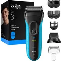 Braun Elektrorasierer Series 3+ 3010BT, Aufsätze: 6, 3 flexible Klingen, effizienter MicroComb Mitteltrimmer