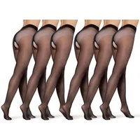 BANANALU Ouvert Strumpfhose Ouvert Strumpfhose mit offenem Schritt 20 DEN (6 St)