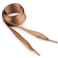 maDDma Schnürsenkel 1 Paar Schnürsenkel Satin 110cmx19mm Bekleidungskordel Kordel, 110 x 1.9 cmhellbraun