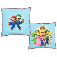BERONAGE Dekokissen Nintendo Super Mario Kissen Laugh 40x40 cm ideal für Kinderzimmer, passend zur Bettwäsche, kuschelweich