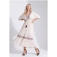 YC Fashion & Style Sommerkleid Boho Maxikleid Damen One Size 34–42 in Unifarbe