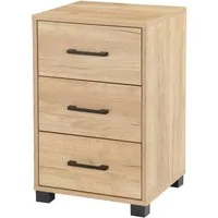 OTTO home Container Moid, Bürocontainer, Schreibtischcontainer, 3 Schubladen, Metallgriffe, 40x64 cm