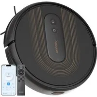 AIRROBO Saugroboter G50 Roboterstaubsauger mit 2800 Pa Saugkraft, 45 W, 600 ml Staubbehälter, Gyroskop-Navigation, 120 Min. Laufzeit, App- & Sprachsteuerung, ideal für Tierhaare, ulterschlank