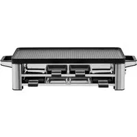 WMF Raclette LONO, inkl. Parkebene für unbenutze Pfännchen, 8 Raclettepfännchen, 1500 W, Spülmaschinengeeignete Pfannen und Spatel, antihaftbeschichtete Platte