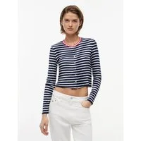 Tommy Jeans Shirtjacke TJW SLIM JERSEY LS CARDIGAN Viskosemischung, slim fit