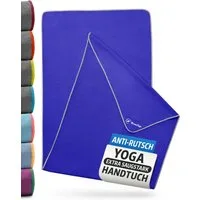 NirvanaShape Sporthandtuch Yoga Handtuch mit Antirutsch-Noppen, Yogatuch-Auflage für Yogamatte, Microfaser, +Yoga Einführungs eBook, Yogatuch-Auflage Saugstark, Hygienisch