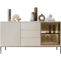 Compleo Schubkastenkommode LINO (mit 2-Drehtüren und 3-Schubladen), Kommode