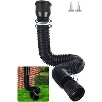 FELIXLEO Schlauchverlängerung Gutter Flexible Downpipe Extension,for Downpipe 80/100 mm (1 Piece)