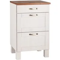 Home affaire Unterschrank Alby Breite 50 cm, 3 Schubladen