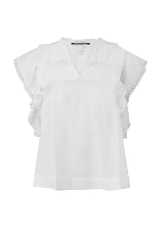 qs - Bluse weiß - Gr. - 40