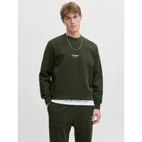 Jack & Jones Sweatshirt JJESOHO SWEAT CREW NECK NOOS Baumwollmischung, relaxed fit