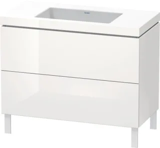 Duravit L-Cube c-bonded Set bodenstehend Weiß Hochglanz 1000x480x698 mm - LC6938N8585 LC6938N8585