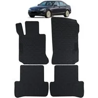 Tenzo-R Passform-Fußmatten Auto Gummi Fußmatten Schwarz Premium Set für Mercedes C-Klasse W204 S2
