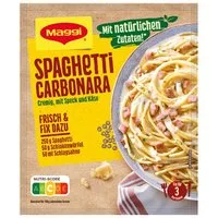 MAGGI Saucen, Maggi Fix für Spaghetti Carbonara cremig mit speck und Käse 34g