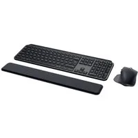 Logitech E - DEU 920-011606 Tastatur- und Maus-Set, Beleuchtet, Ergonomisch, Multipair-Funktion, Handballenauflage