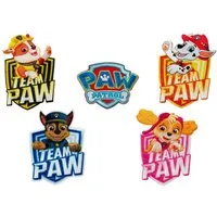 Mono-Quick Aufnäher Bügelbild, Aufbügler, Applikationen, Patches, Flicken, zum aufbügeln, Polyester, Paw Patrol © Set 5 Stück Team Chase Marshall Skye