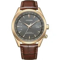 Citizen Funkuhr CB0273-11H, Armbanduhr, Herrenuhr, Solar, Lederarmband, Saphirglas, Datum