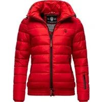 Marikoo Steppjacke Poison stylische Damen Winterjacke mit hohem Kragen