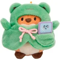 Nici Kuscheltier mymochi, Fuchs Geeks, 8 cm, mit Video Spiel und Froschkostüm, in Geschenkbox