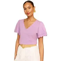 Love & Roses V-Shirt Love & Roses T-Shirt mit V-Ausschnitt, Regular (1-tlg)